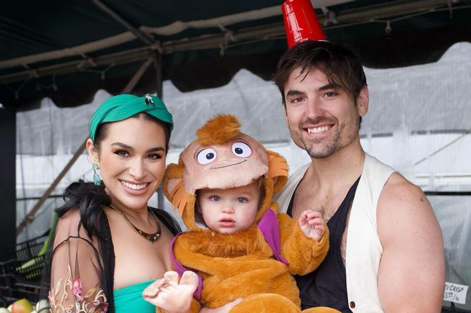 <p>Ashley Iaconetti/Instagram</p> Ashley Iaconetti, Jared Haibon and their son Dawson