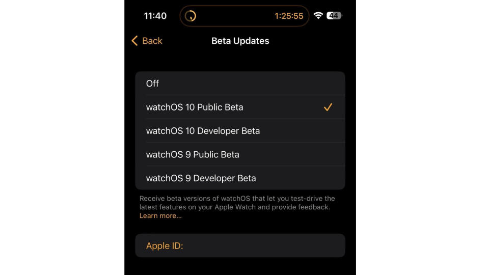 watchOS 10 beta download