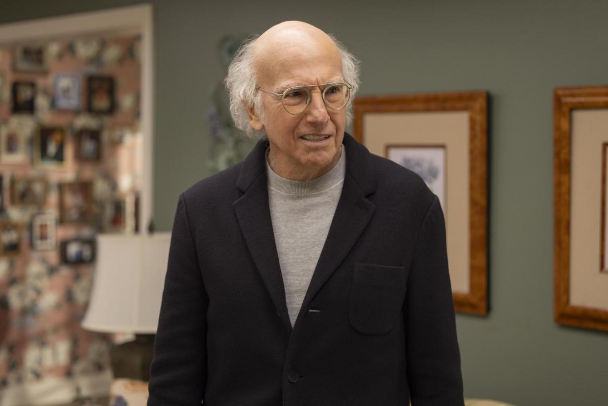 <span>In the 12th season of Curb Your Enthusiasm, Larry David ends up arrested for giving a voter water.</span><span>Photograph: HBO</span>