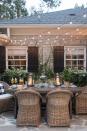 <p>Create the perfect outdoor dining space for summer dinner parties with a few strands of string lights. Scatter some lanterns on the table, too, in order to achieve an outdoor candlelight glow.</p><p><strong>See more at</strong> <strong><a href="http://www.lavinlabel.com/2017/09/06/dog-days-summer/" rel="nofollow noopener" target="_blank" data-ylk="slk:Lavin Label;elm:context_link;itc:0;sec:content-canvas" class="link ">Lavin Label</a></strong><strong>.</strong></p><p><a class="link " href="https://www.amazon.com/Backyard-Hanging-Outdoor-Pergola-Deckyard/dp/B00RQHBZVS/ref=sr_1_12?tag=syn-yahoo-20&ascsubtag=%5Bartid%7C10050.g.3404%5Bsrc%7Cyahoo-us" rel="nofollow noopener" target="_blank" data-ylk="slk:SHOP STRING LIGHTS;elm:context_link;itc:0;sec:content-canvas">SHOP STRING LIGHTS</a></p>