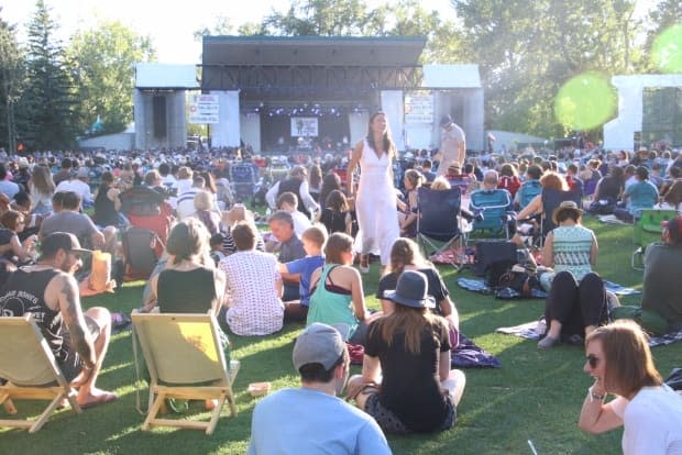 The Calgary Folk Fest, pictured here in 2016, is usually held in late July at Prince's Island Park.