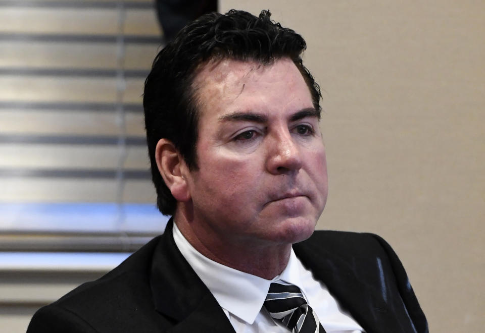 Papa John’s CEO John Schnatter is stepping down weeks after courting NFL controversy. (AP)