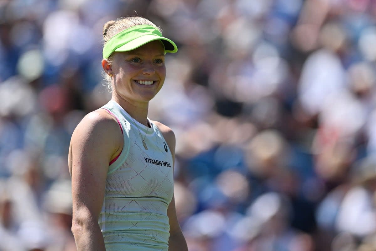 Harriet Dart says she treats Wimbledon as ‘any other sport’ (AFP via Getty Images)