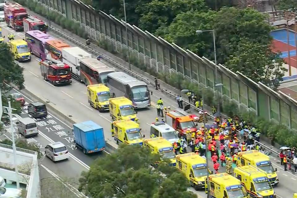 HONG KONG ACCIDENTE VIAL (AP)