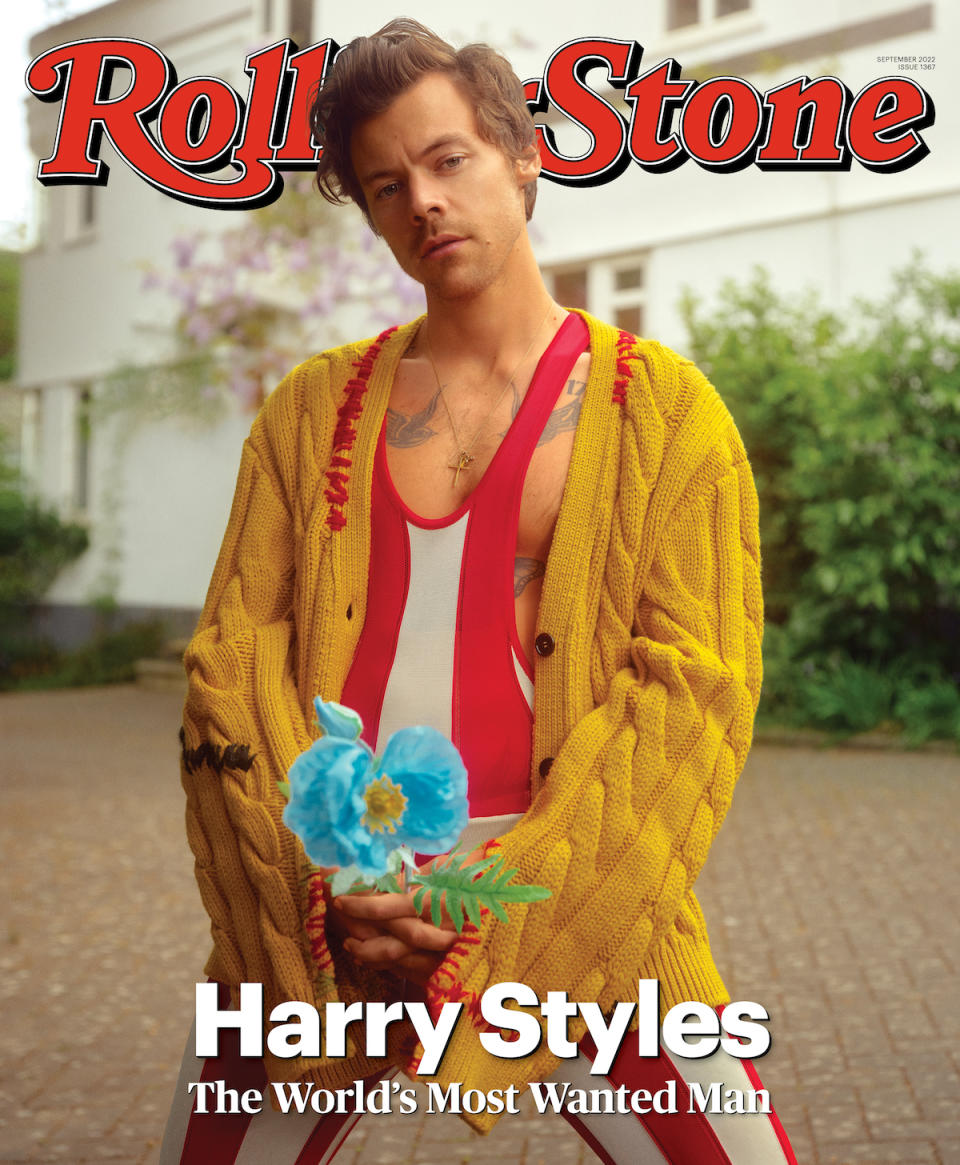Harry Style cover, photographed by Amanda Fordyce for Rolling Stone