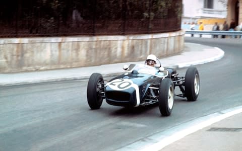 1961 Stirling Moss driving a Lotus 18 at Monaco GP  - Credit: GP Library