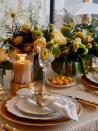 <p>You can never go wrong with a sophisticated floral arrangement in autumnal hues as shown in this tablescape by <a href="https://www.bonadea.com/" rel="nofollow noopener" target="_blank" data-ylk="slk:Bonadea.;elm:context_link;itc:0;sec:content-canvas" class="link ">Bonadea.</a> A bowl of small clementines adds to the festive decor. Flowers by <a href="https://mcqueens.co.uk/" rel="nofollow noopener" target="_blank" data-ylk="slk:McQueens;elm:context_link;itc:0;sec:content-canvas" class="link ">McQueens</a> and styling by Gemma Martinez de Ana.</p>