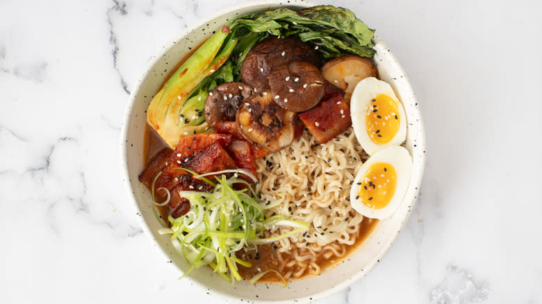 pork belly ramen bowl