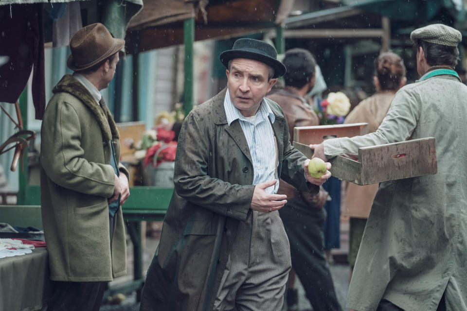 WARNING: Embargoed for publication until 00:00:01 on 28/09/2021 - Programme Name: Ridley Road - TX: n/a - Episode: 1 (No. 1) - Picture Shows:  Soly Malinovsky (EDDIE MARSAN) - (C) Red Productions - Photographer: Ben Blackall