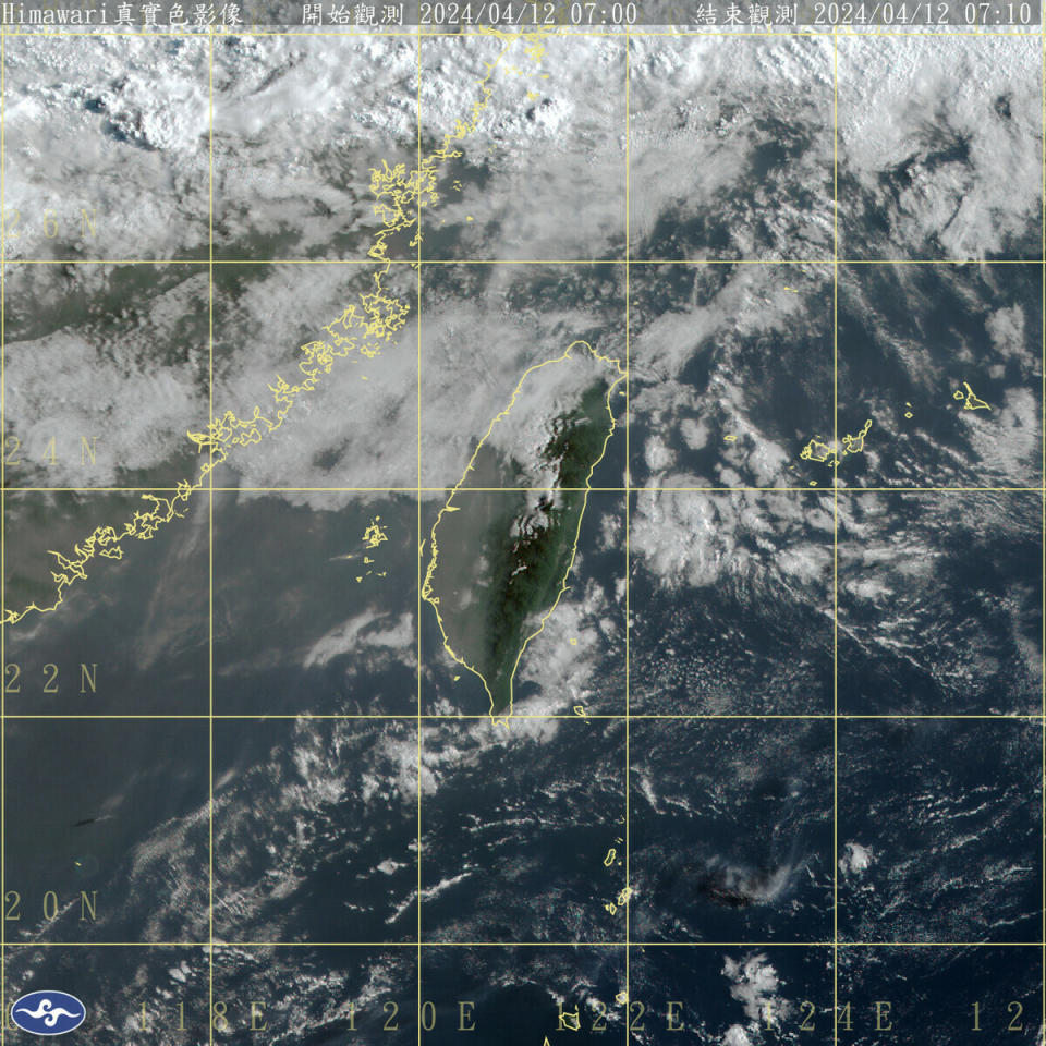 東部、東南部地區與馬祖今天將有零星短暫陣雨，其他地區包括澎湖、金門則是多雲到晴的天氣；午後，東北部地區與西半部山區將有局部短暫陣雨。   圖：中央氣象署／提供