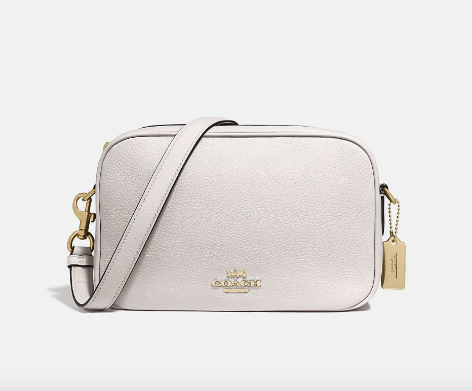 Coach Outlet Jes Crossbody Bag in Gold/Chalk (Photo via Coach Outlet)