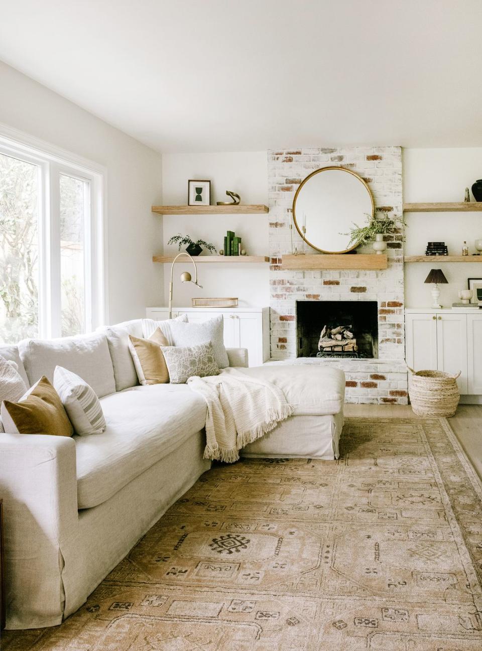 white living room