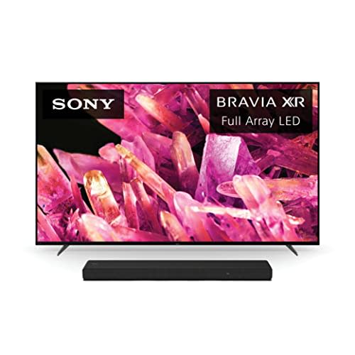 Sony 75 inch TV Bundle with Sound Bar: 75 inch 4K Ultra HD BRAVIA XR X90K Series Full Array LED…