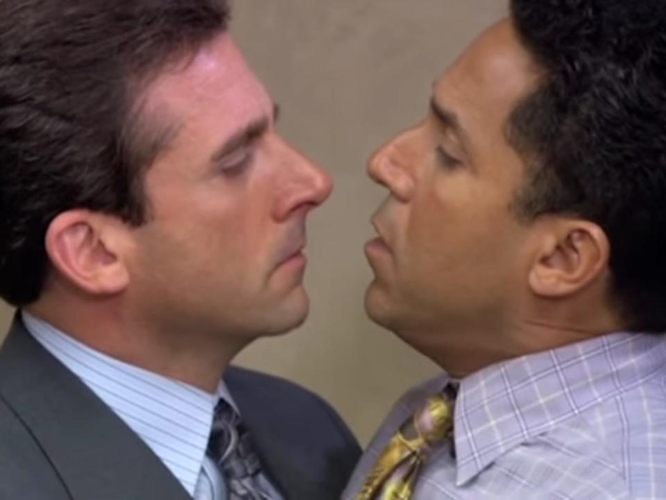 the office kiss