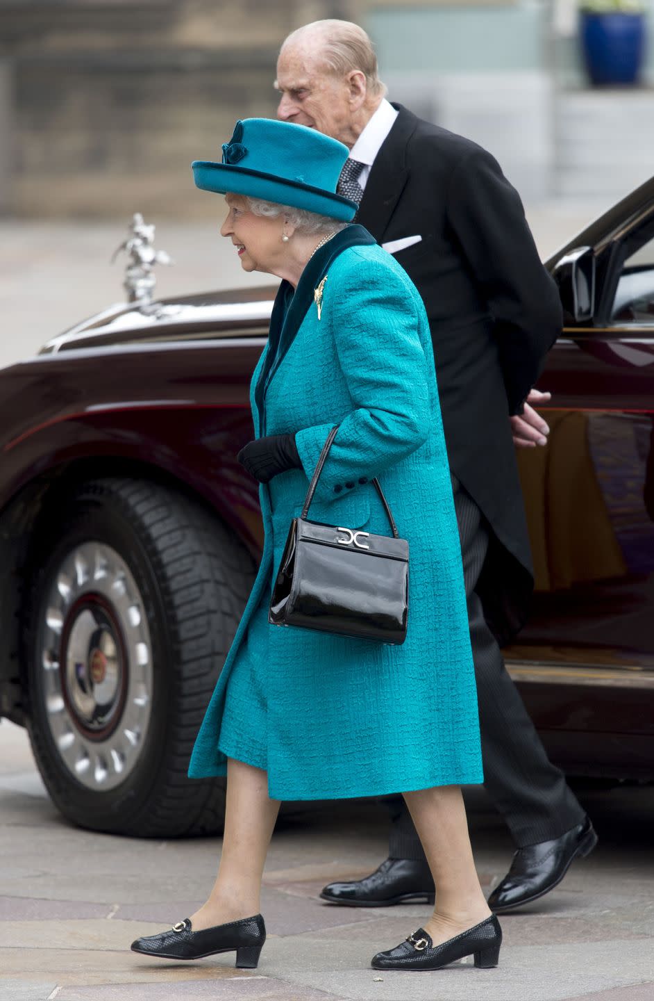 50) Prince Phillip is required to walk behind the Queen.