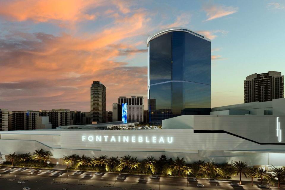 <p>Fontainebleau Las Vegas</p> The 67-story Fontainebleau Las Vegas, located on the Strip.