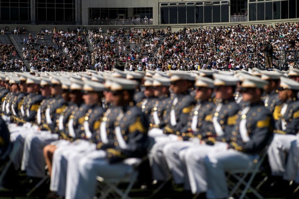 The lieutenant general said the new mission statement “binds the Academy to the Army.” He clarified that the patriotic phrase would “always” remain the school’s motto. REUTERS