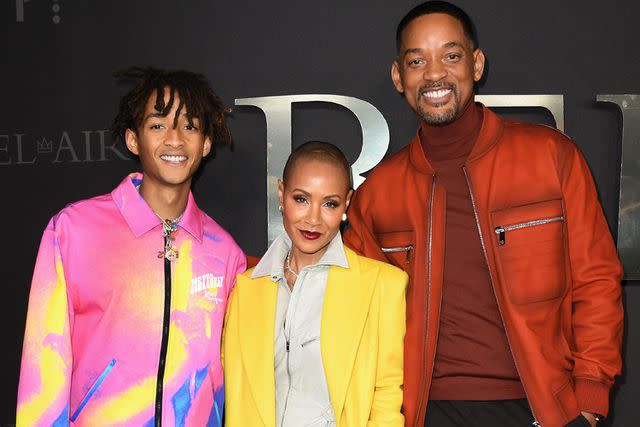 <p>Jon Kopaloff/FilmMagic</p> Jaden, Jada Pinkett and Will Smith