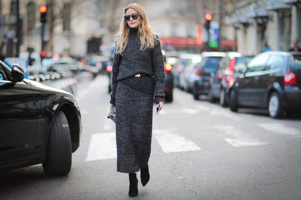 <strong>Olivia Palermo in&nbsp;Pringle of Scotland:</strong> If you don't want to live in this outfit, then you're lying to yourself. Palermo basically managed to wear sweats in public and make them look chic. BRB, taking notes.