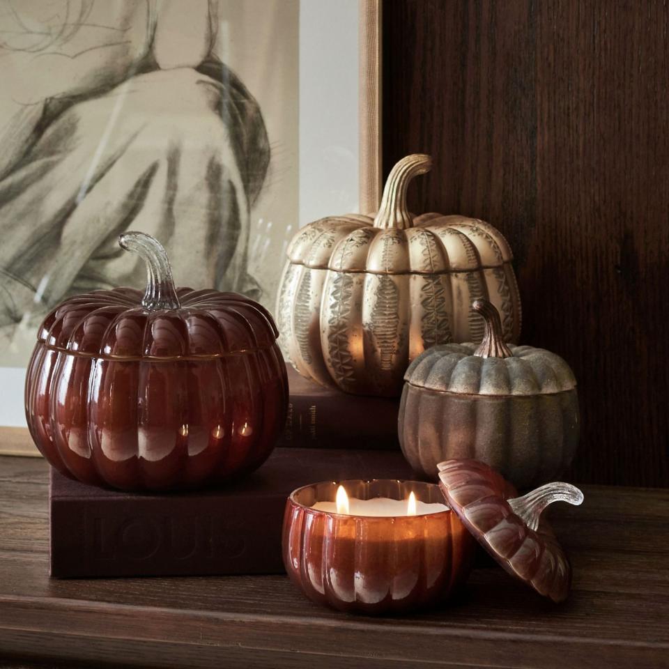 <p><a href="https://go.redirectingat.com?id=74968X1596630&url=https%3A%2F%2Fwww.potterybarn.com%2Fproducts%2Fglass-candle-pumpkin-harvest-spice%2F&sref=https%3A%2F%2Fwww.bestproducts.com%2Fhome%2Fg37377249%2Fbest-pumpkin-candles%2F" rel="nofollow noopener" target="_blank" data-ylk="slk:Shop Now;elm:context_link;itc:0;sec:content-canvas" class="link ">Shop Now</a></p><p>Handcrafted Pumpkin Lidded Recycled Glass Candle</p><p>potterybarn.com</p><p>$39.50</p>