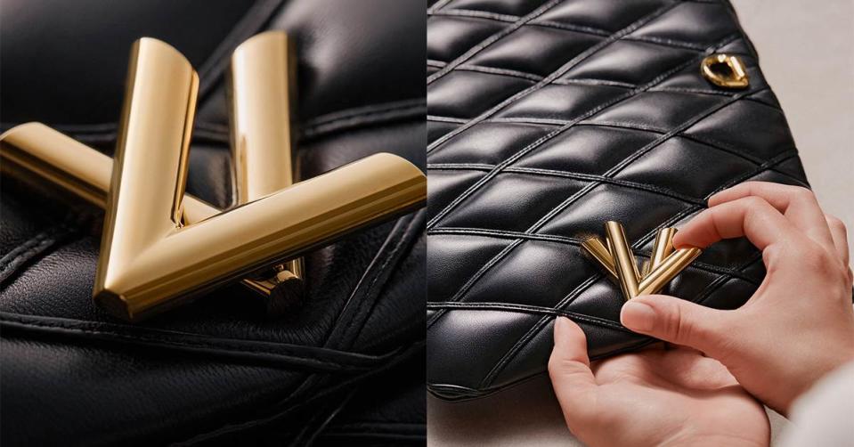 Twist鎖扣為GO-14包款注入摩登都會感。圖片來源：Louis Vuitton
