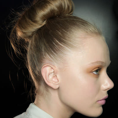 Donna Karan AW11/12 Backstage: Glamorous Updos Hair Trend