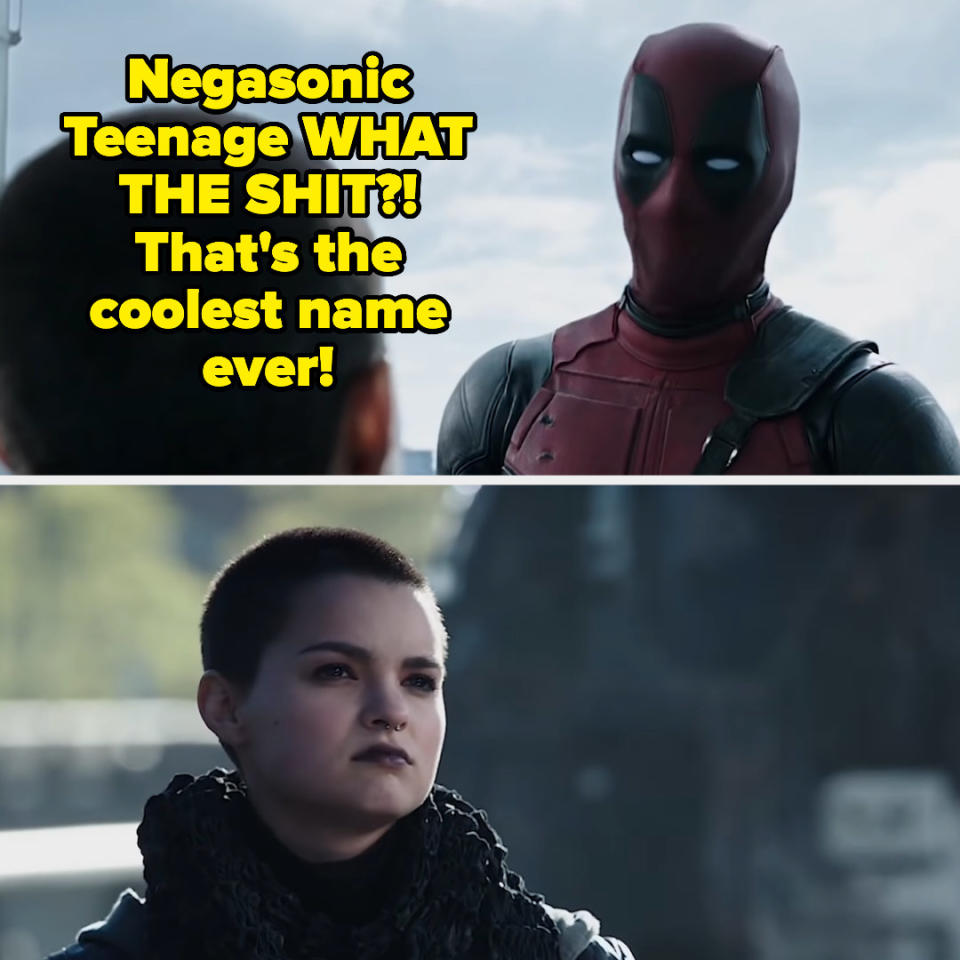 Deadpool saying that's the coolest name ever