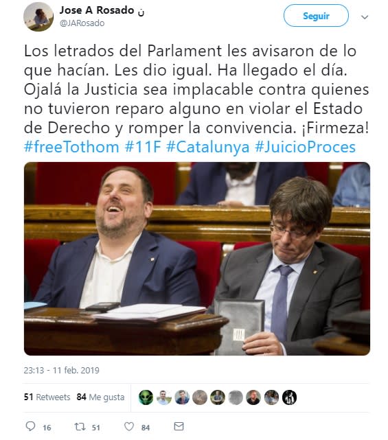 ¿Farsa o justicia? División de opiniones en las redes sobre el juicio del procés