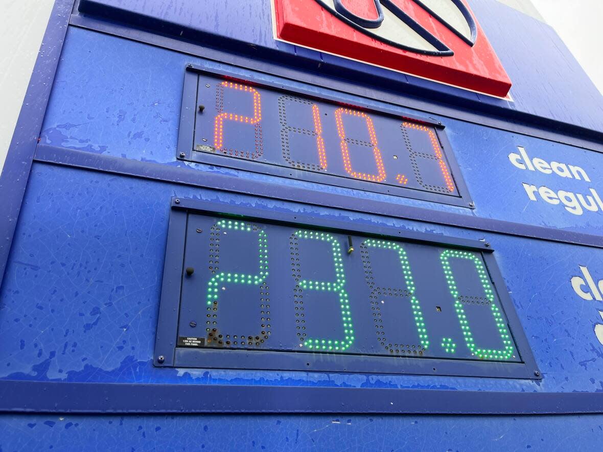  This second price drop comes after record-high prices for gas in P.E.I.  (Brian Higgins/CBC - image credit)