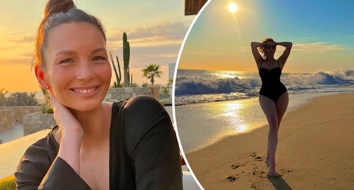 Ricki-Lee Coulter shows off her 'cheeky' side as she poses in sexy
