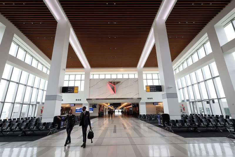 FILE PHOTO: New Delta Airlines Terminal C at LaGuardia Airport is completed in New York