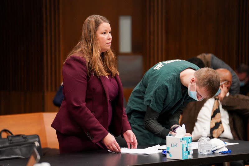 FILE PHOTO: Stefanie Lambert attends a court hearing in Detroit