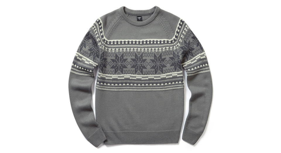 Patterned Crew Neck Jumper