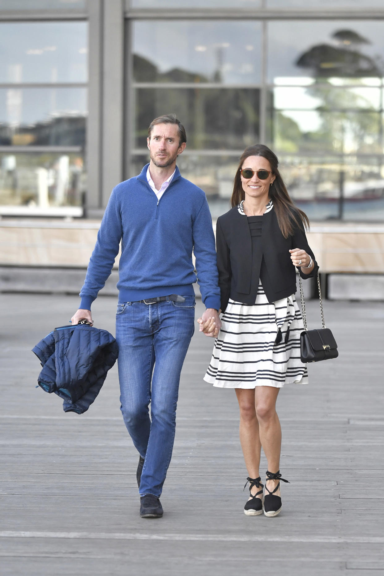 Pippa Middleton and new husband James Matthews are seen getting on a water taxi in Sydney harbour during their honeymoon<P>Pictured: Pippa Middleton and James Matthews<B>Ref: SPL1410918  310517  </B><BR/>Picture by: Splash News<BR/></P><P><B>Splash News and Pictures</B><BR/>Los Angeles:310-821-2666<BR/>New York:212-619-2666<BR/>London:870-934-2666<BR/>photodesk@splashnews.com<BR/></P>