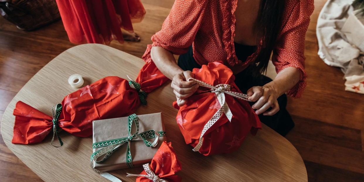 mum and daughter get ready on christmas eve