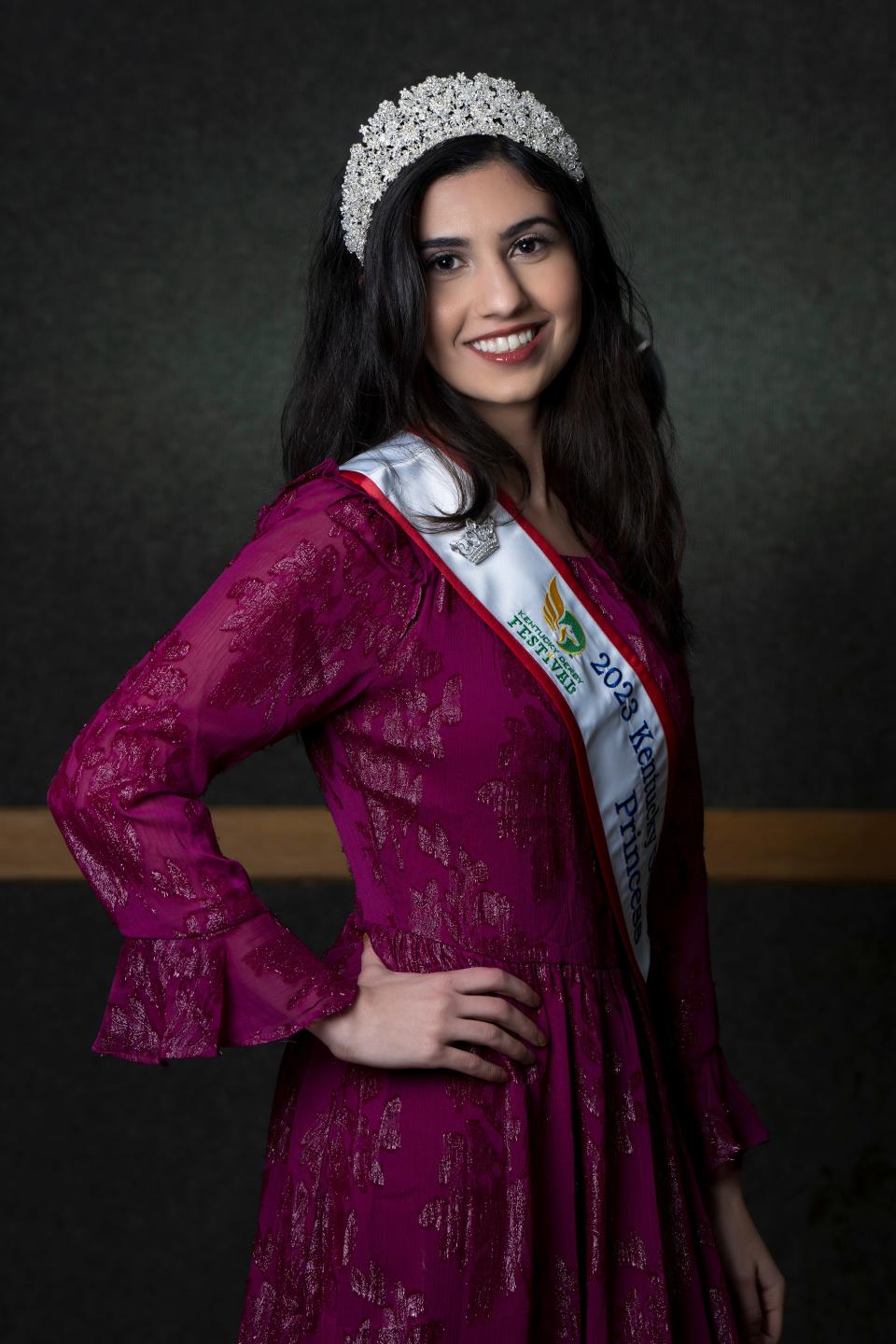 Kentucky Derby Festival 2023 Princess Mahshad Taheri at the Louisville Zoo in Louisville, Ky. on Jan. 8, 2023. 