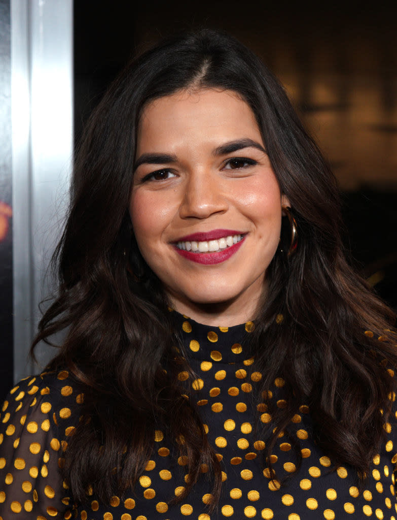 Closeup of America Ferrera