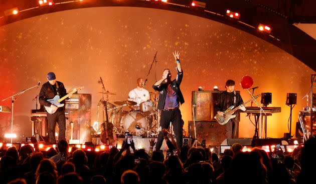 Concert de Coldplay à Los Angeles, le 23 octobre 2021. (Photo: AMY SUSSMAN via Getty Images via AFP)