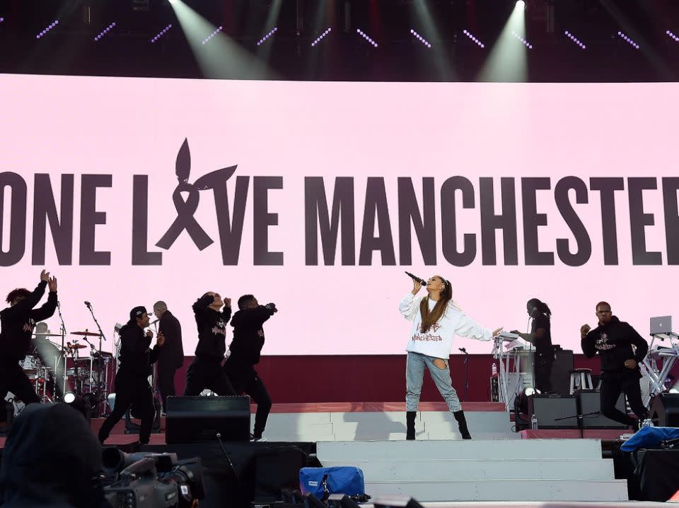 Ariana returned to the UK last week. Source: Getty