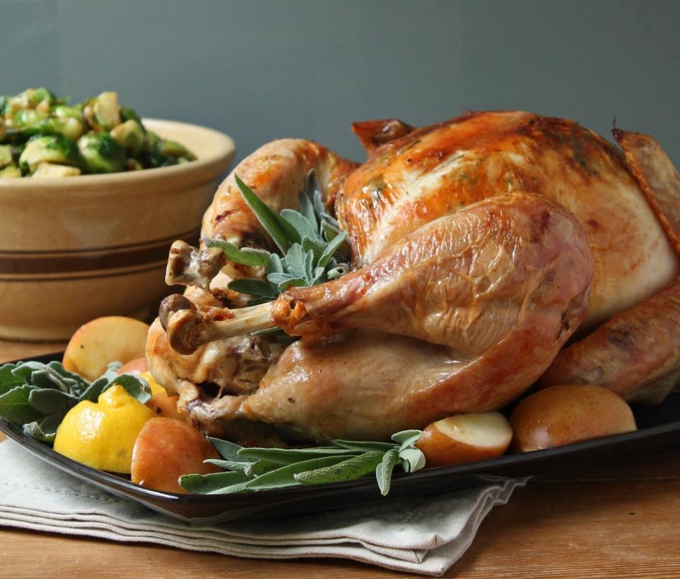 <strong>Get the </strong><a href="https://www.ibreatheimhungry.com/easy-roasted-turkey-with-sage-butter/"><strong>Easy Roasted Turkey with Sage Butter recipe</strong></a><strong> from I Breathe I&rsquo;m Hungry</strong>