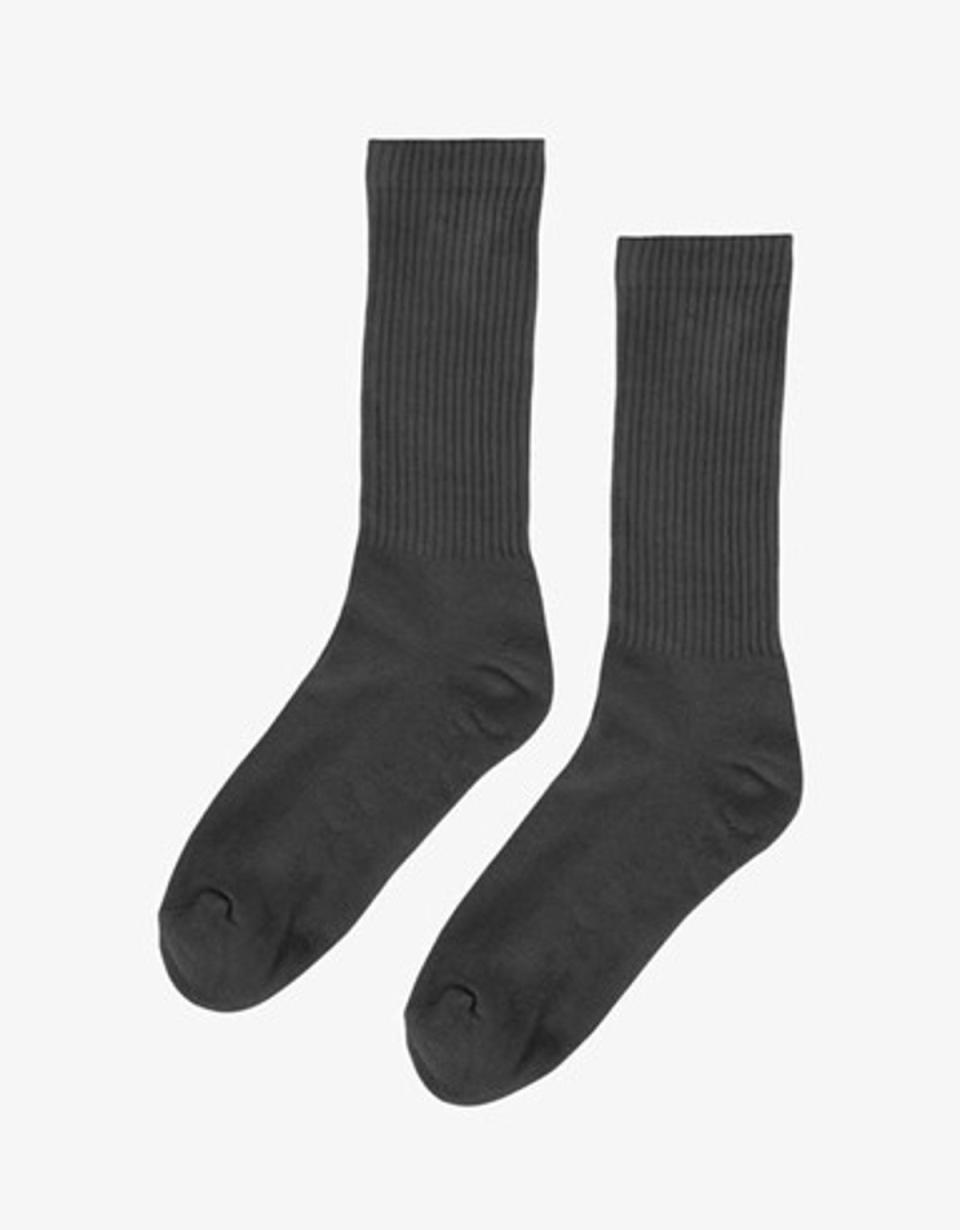 I am very picky about socks, but these are excellent. Organic active sock in lava grey, £11, colorfulstandard.com (Colorful Standard)