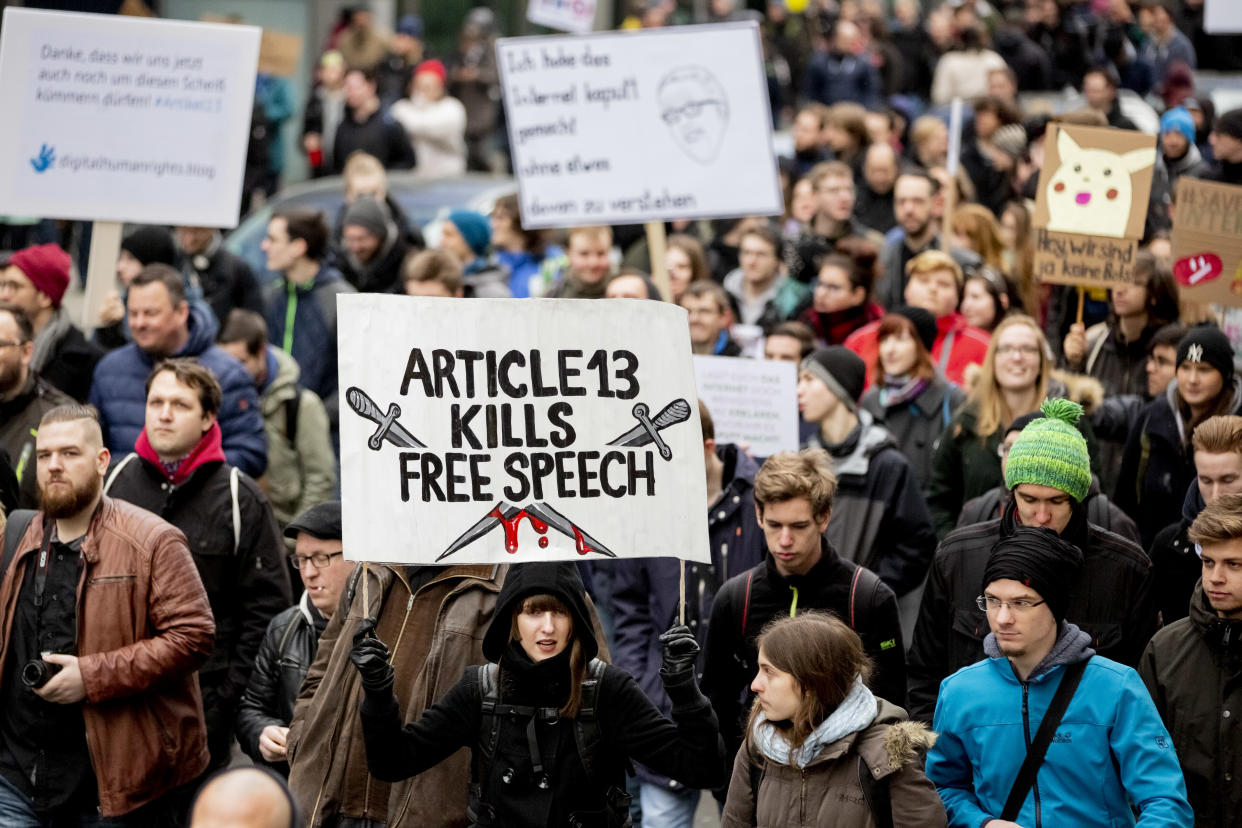 Protest gegen Artikel 13 in Berlin (Bild: dpa)