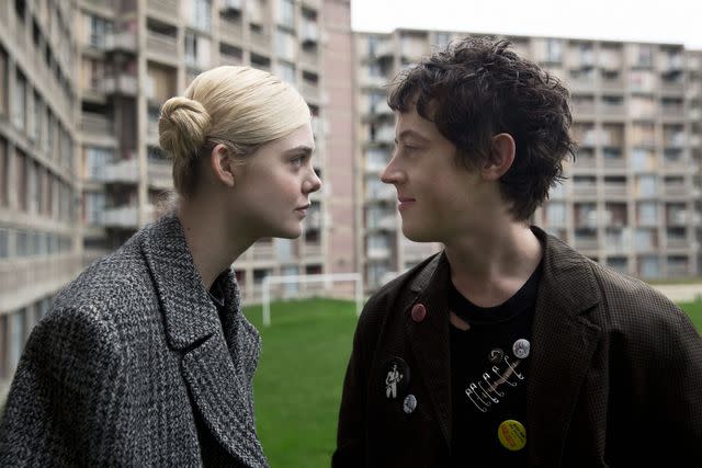 Dean Rogers/A24 Elle Fanning and Alex Sharp in 'How to Talk to Girls at Parties'