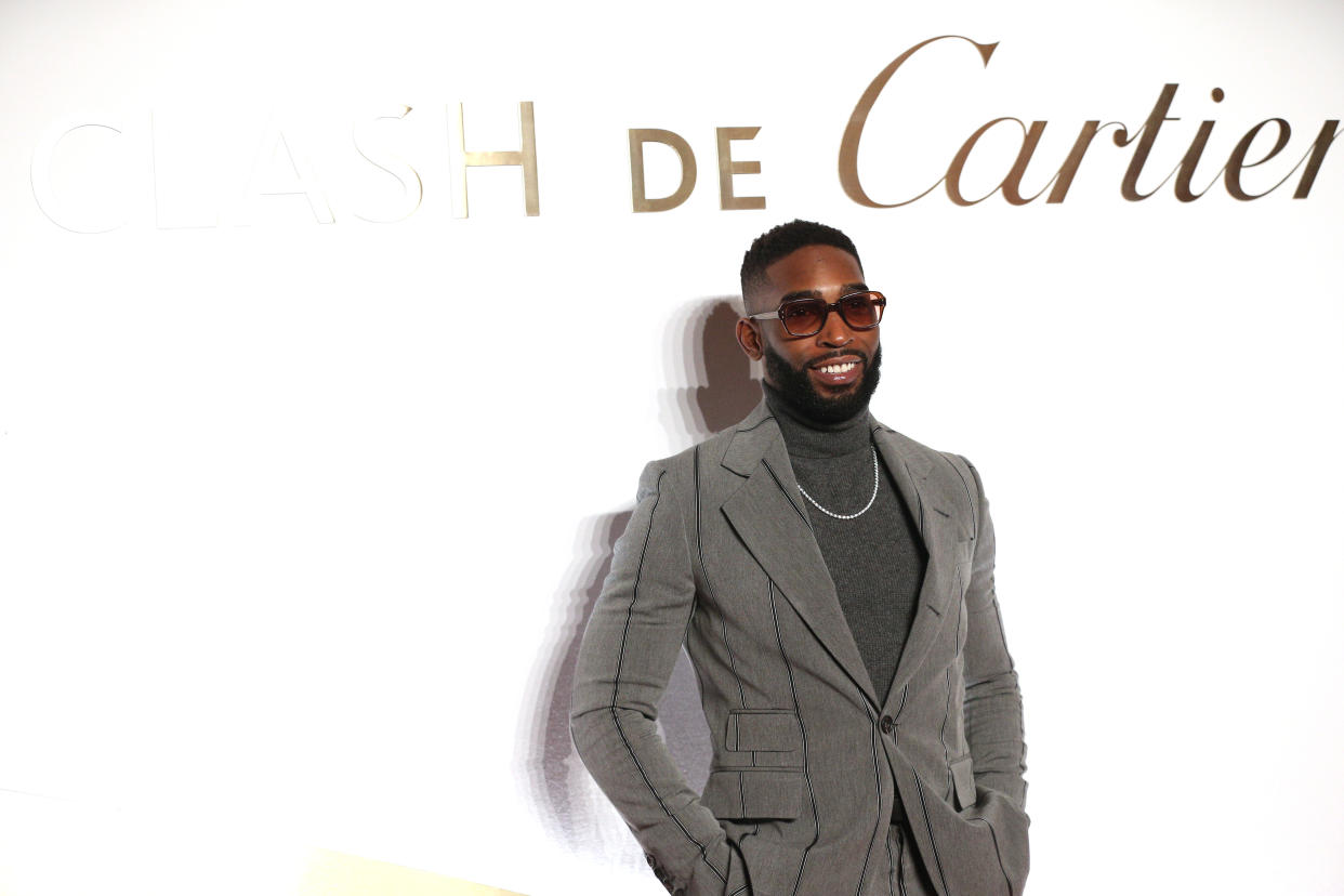 PARIS, FRANCE - APRIL 10: Singer Tinie Tempah during the Clash de Cartier event at la Conciergerie on April 10, 2019 in Paris, France. (Photo by Gisela Schober/Getty Images for Cartier)