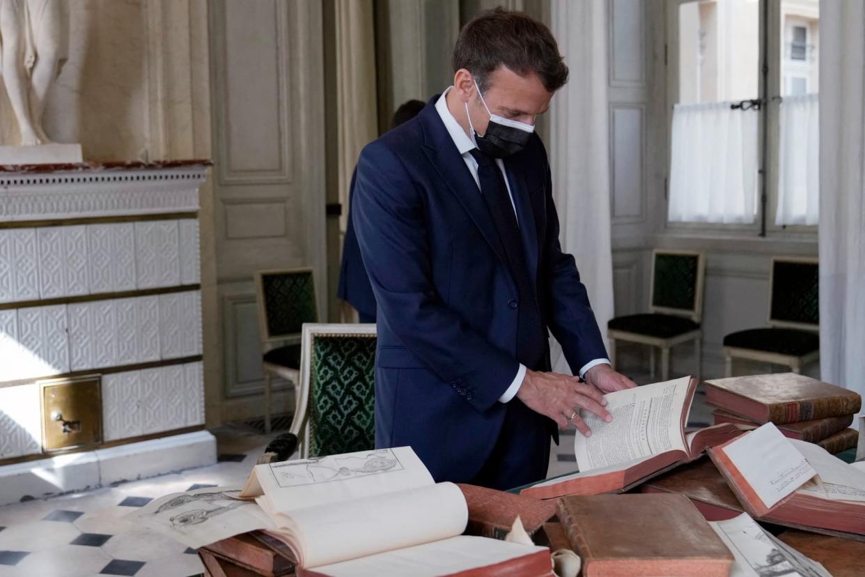 Emmanuel Macron au musée de la Marine à Paris le 10 juin 2021 - Francois Mori / POOL / AFP