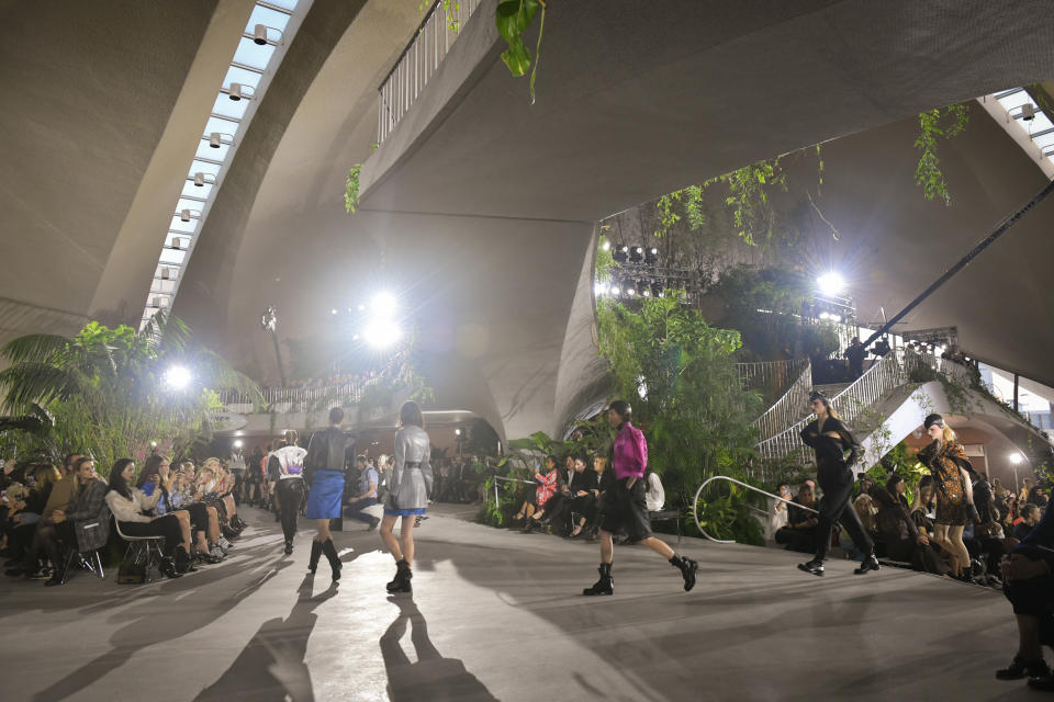 Louis Vuitton Cruise 2020 show at Trans World Airlines Flight Center at John F. Kennedy International Airport in New York.