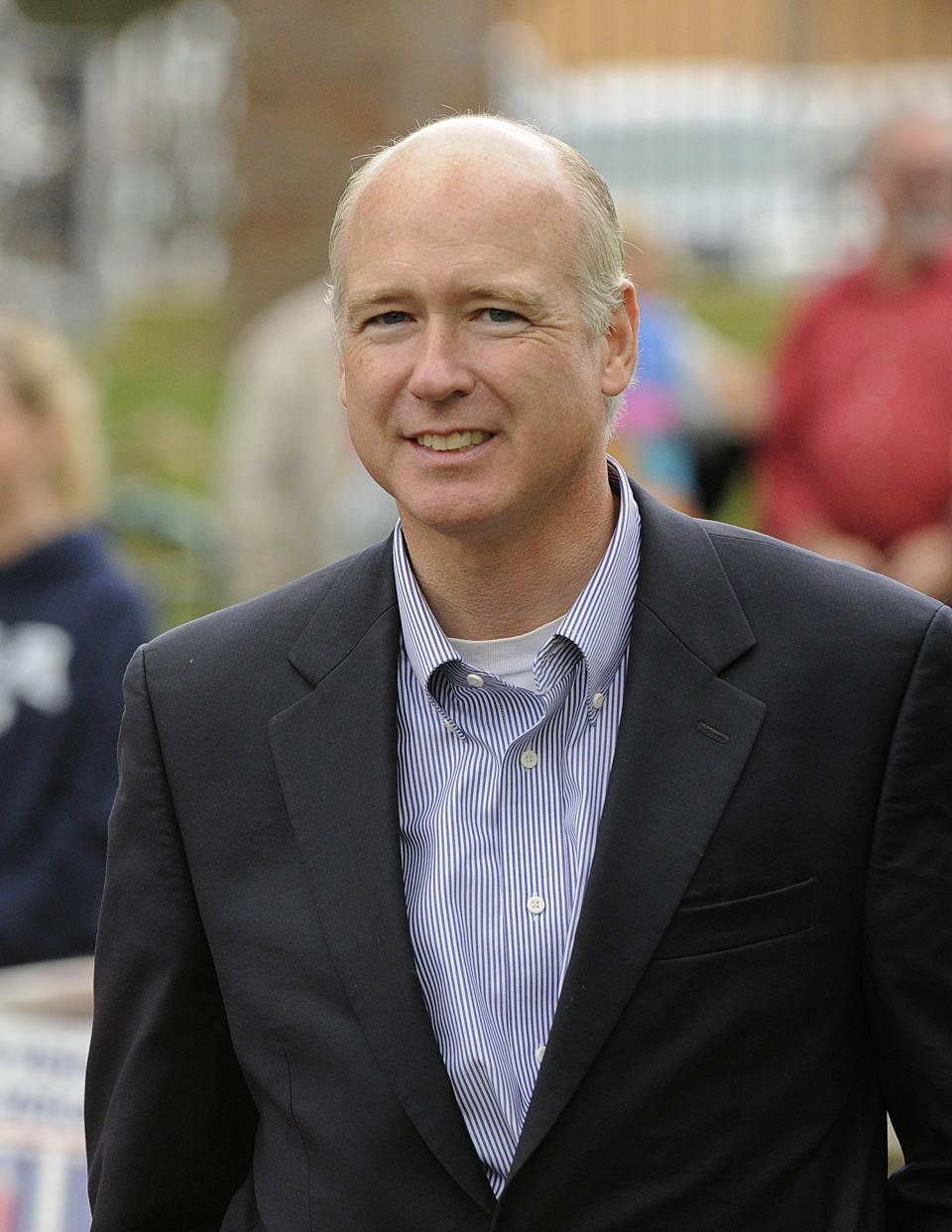 File - U.S. Rep. Robert Aderholt, R-Ala., is photographed on Oct. 6, 2012, at the DeKalb County Tea Party rally in Ft. Payne, Ala., on Oct. 6, 2012. Aderholt faces Democrat Rick Neighbors and one other opponent, as he seeks reelection to Alabama's Fourth Congressional District. (AP Photo/The Huntsville Times, Bob Gathany, File)/The Huntsville Times via AP)