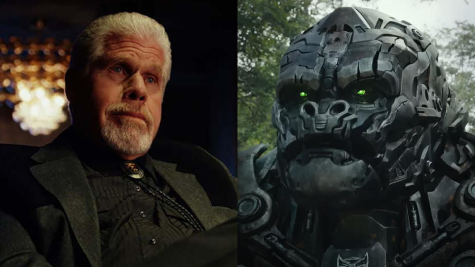 Ron Perlman in Poker Face and as Optimus Primal