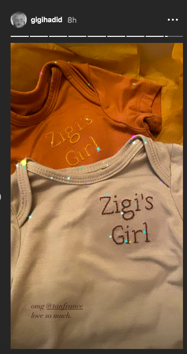 Tan France Gifts Gigi Hadid and Zayn Malik's Baby Girl Zigi Onesies