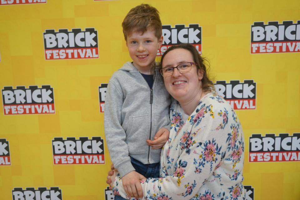 Daily Echo: Sophie and Rory Fenwick at Southampton Brick Festival 